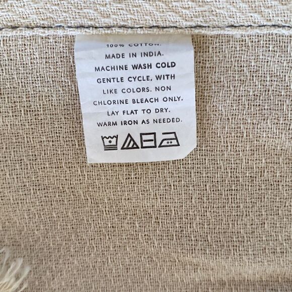 Tribe Alive Swim Beach Cover Up Poncho Fringe Blue Cream One Size - Picture 10 of 10